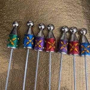 Pottery Barn Colorful Decorative Party Skewers